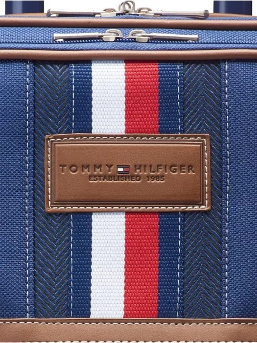 Tommy Hilfiger Luggage suitcase Logan Large Check-in Softside Spinner blue